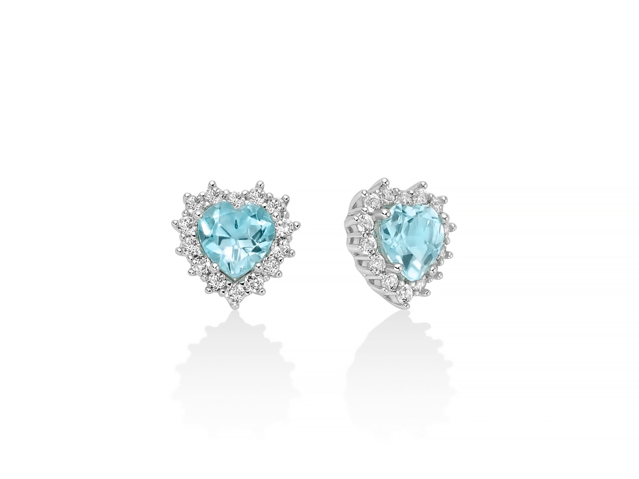 Orecchini Donna Miluna Gemma Del Cielo Argento 925 Topazio Azzurro ERD3120