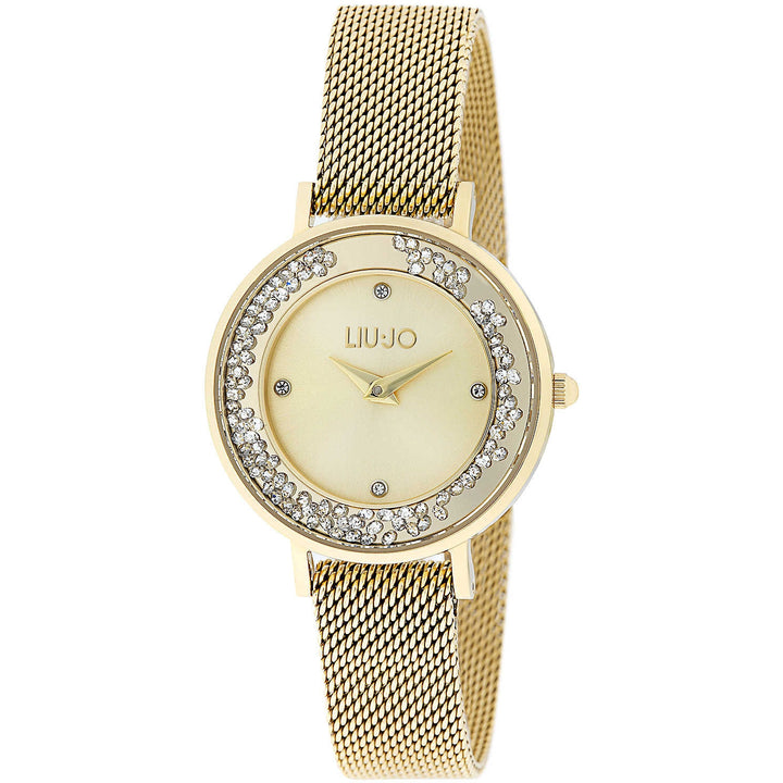 Orologio Donna Acciaio Liu Jo Luxury Mini Dancing Dorato Zirconi Giallo Quarzo