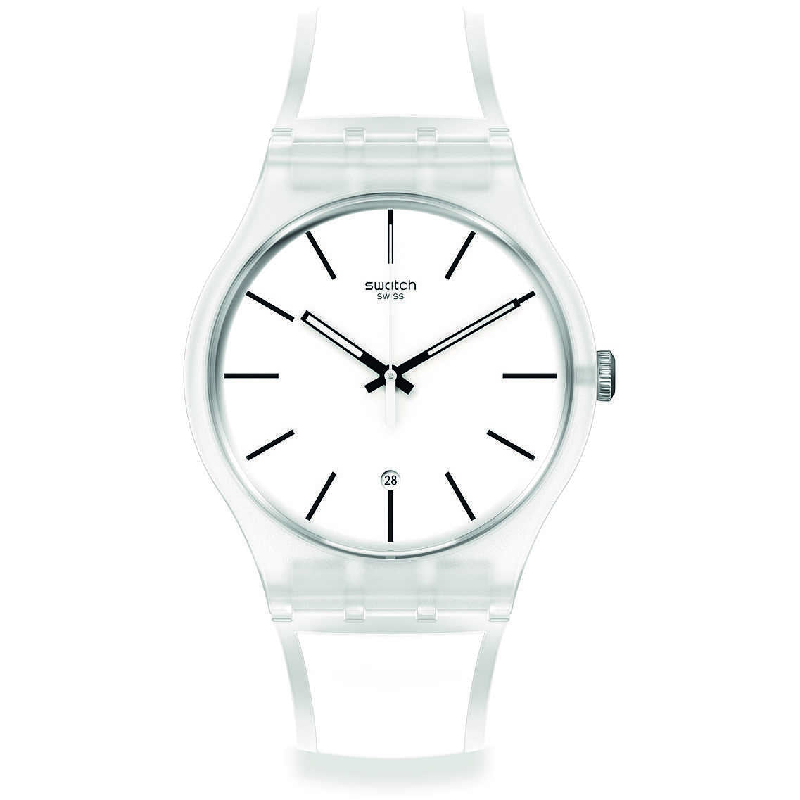 Orologio Uomo  Gomma Resina Swatch Quarzo Solo Tempo Monthly Drops SO29K401