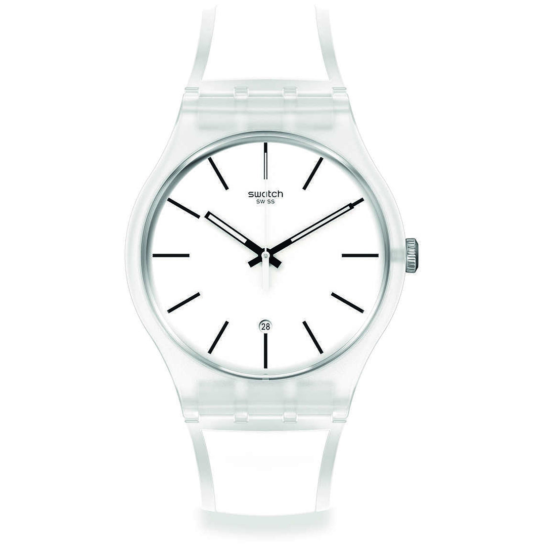 Orologio Uomo  Gomma Resina Swatch Quarzo Solo Tempo Monthly Drops SO29K401