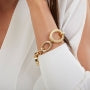 Bracciale Donna Unoaerre Bronzo Lucido Dorato Maglia Forzatina 512195