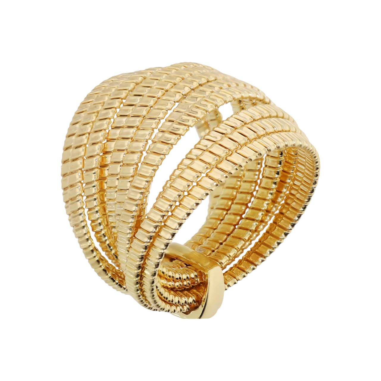 Anello Donna Etrusca Bronzo Dorato Oro 18 KT WSET00927.YG-16