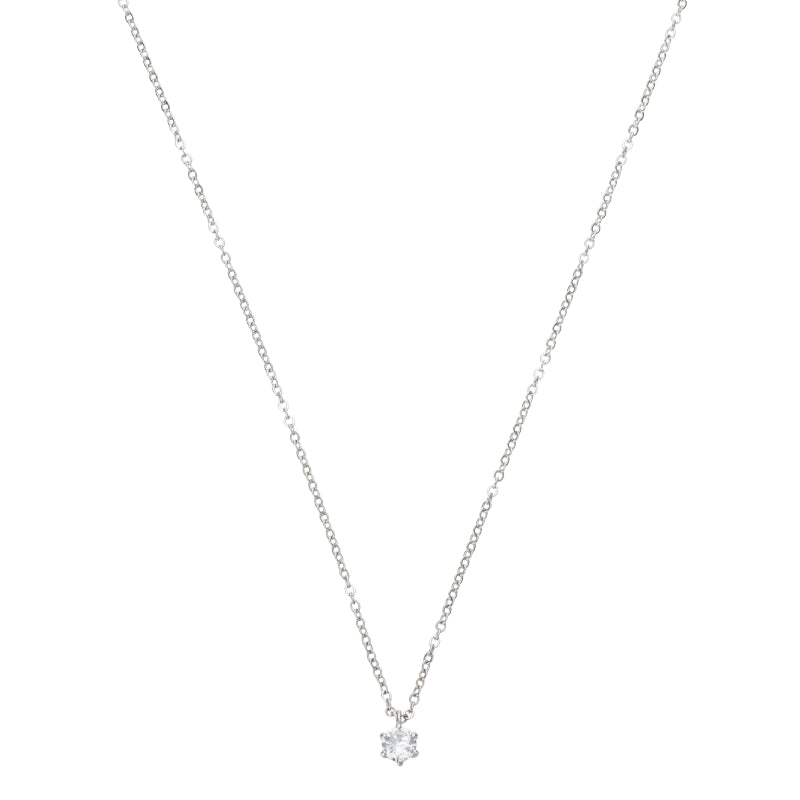 Collana Donna Liu Jo Acciaio Catena Rollò Punto Luce Zircone Bianco LJ2142