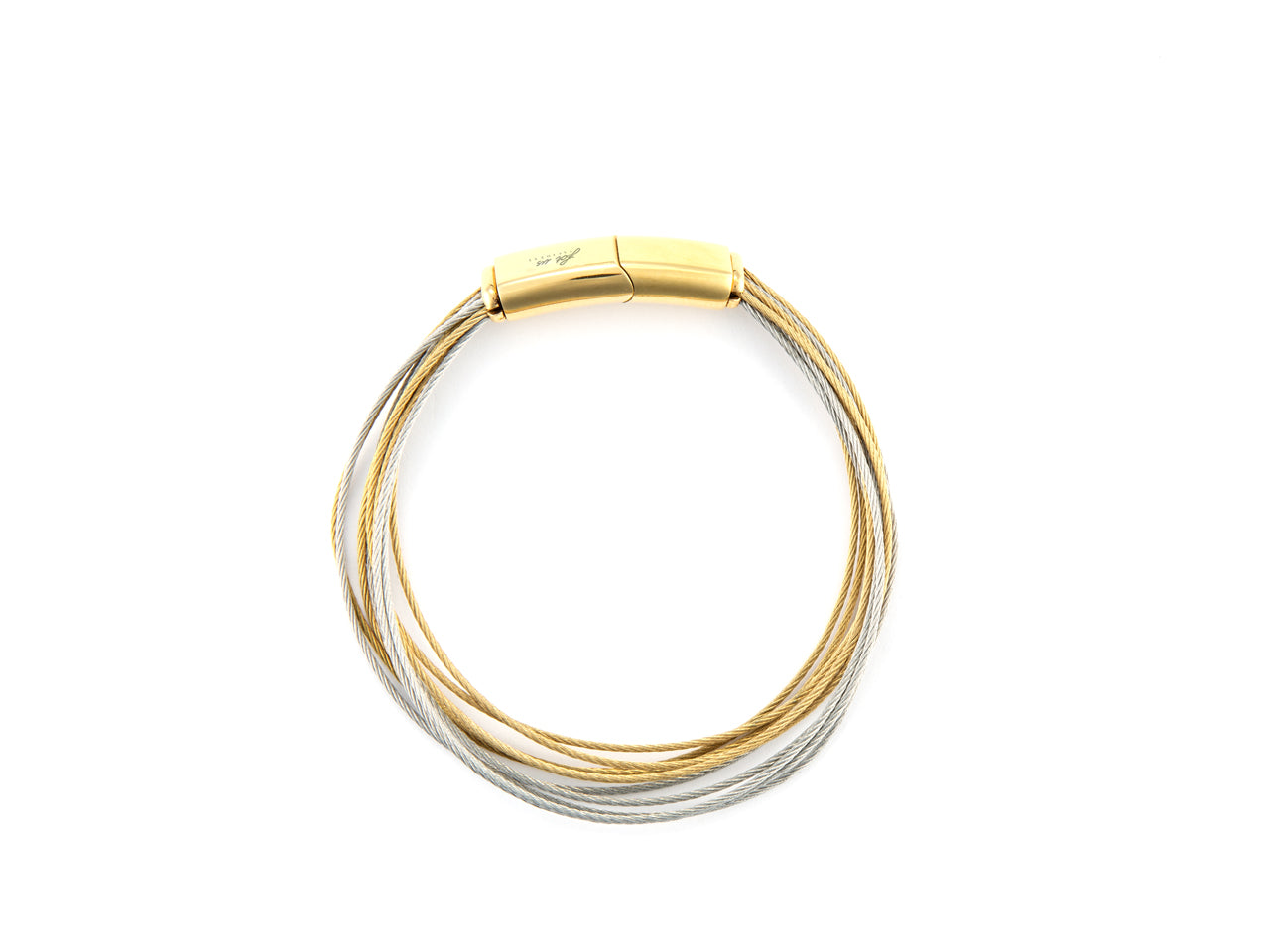 Bracciale Donna Acciaio bicolore 4US cesare paciotti  multifilo rigido 4UBR6686W