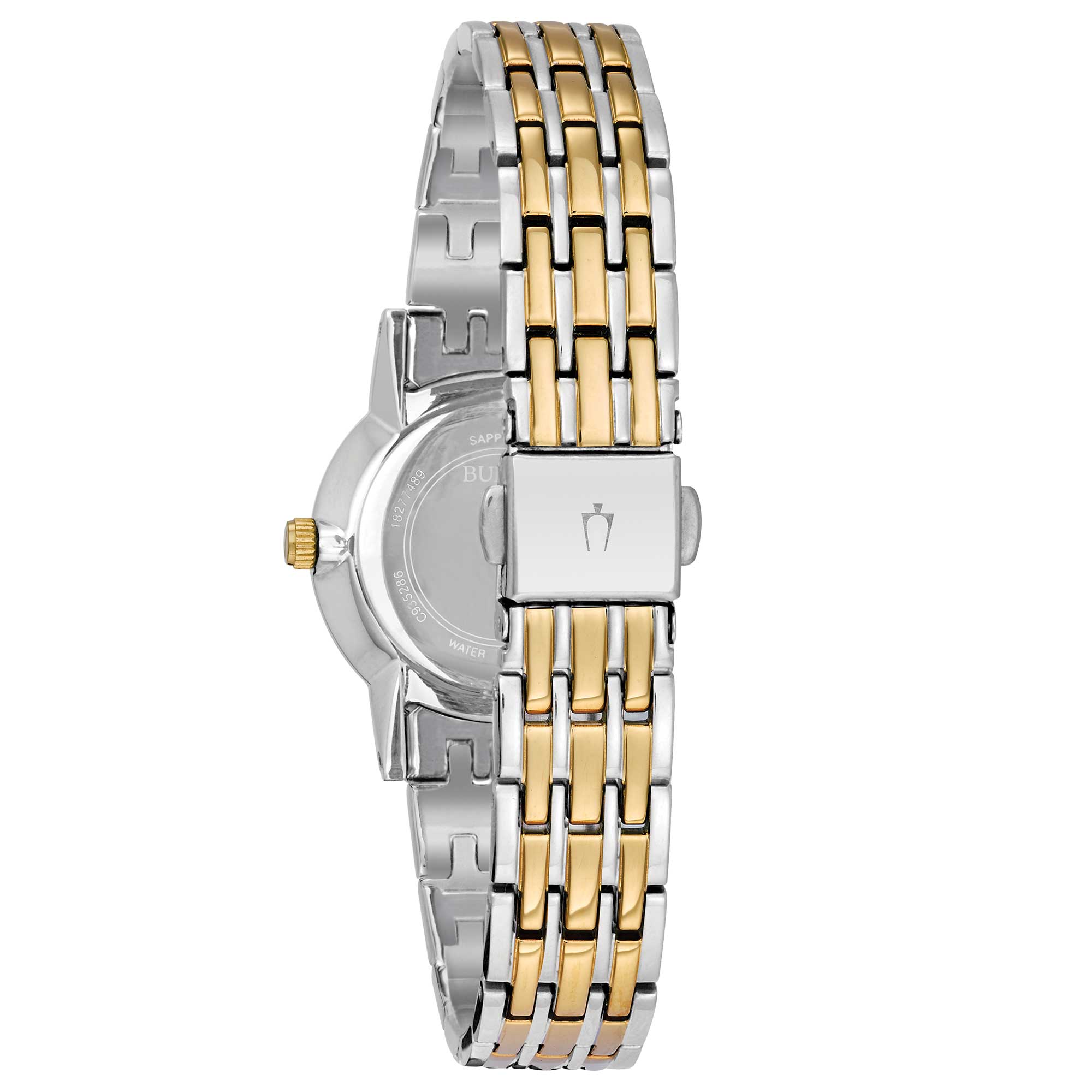 Orologio Donna Bulova Quarzo Solo Tempo Classic Acciaio Bicolore Diamanti 98P115