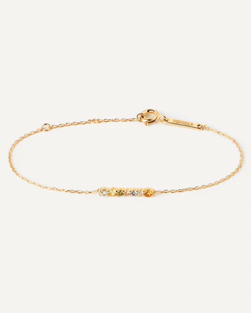Bracciale Donna PDPaola Argento Dorato 925 Zircone Verde Blu Rosa PU01-788-U