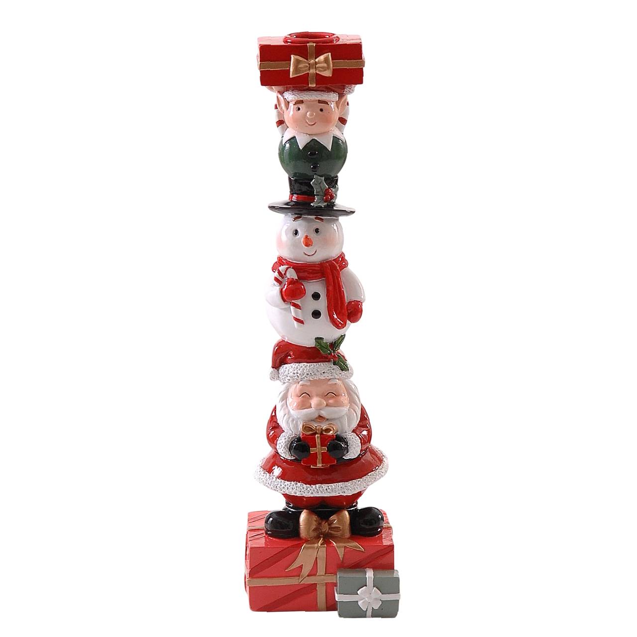 Portacandela Vetur Rosso 31 cm 17006