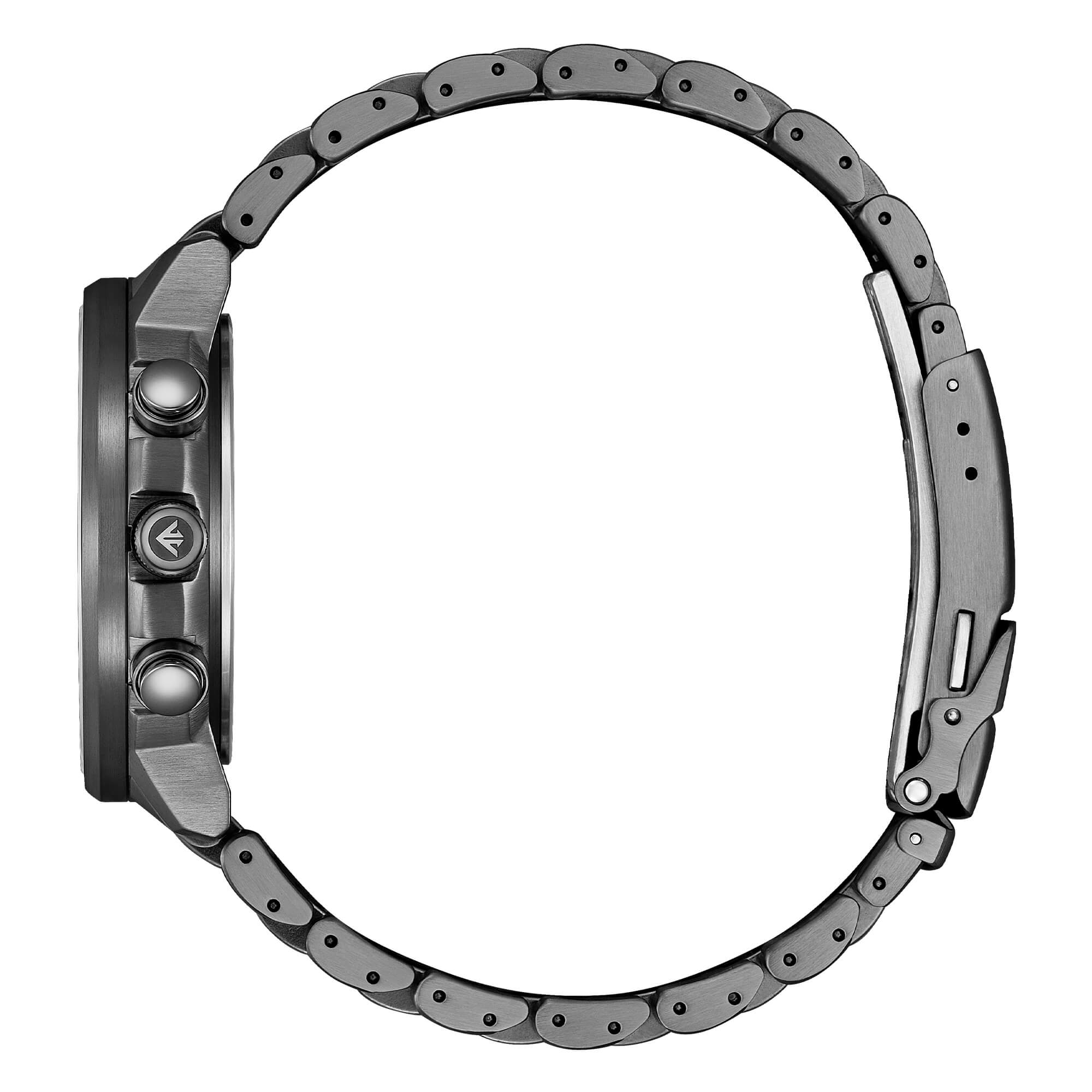 Orologio Uomo Citizen Acciaio Radio Controllato Nero Verde AT8304-57W