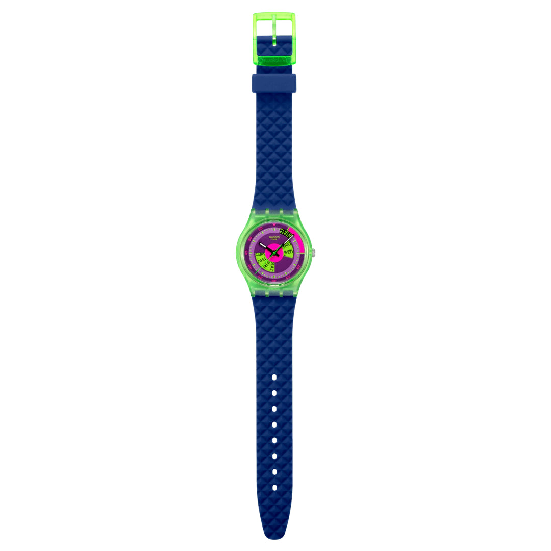 Orologio Unisex Bambino Swatch Neon Skychart SO28G704