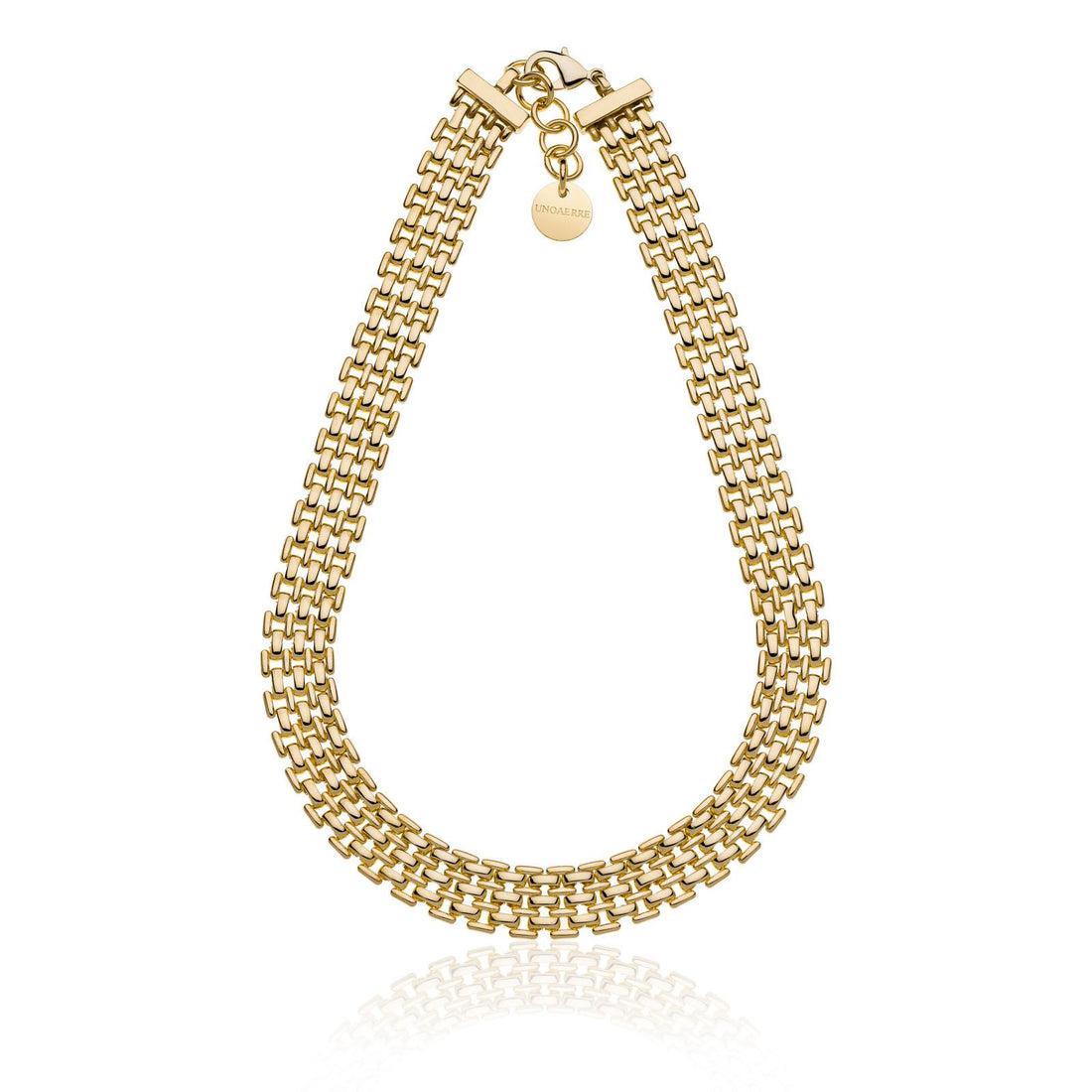 Collana Donna Unoaerre Bronzo Dorato Panther girocollo 540225