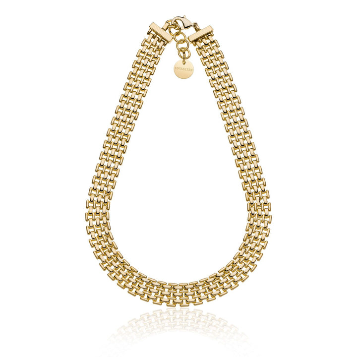 Collana Donna Unoaerre Bronzo Dorato Panther girocollo 540225