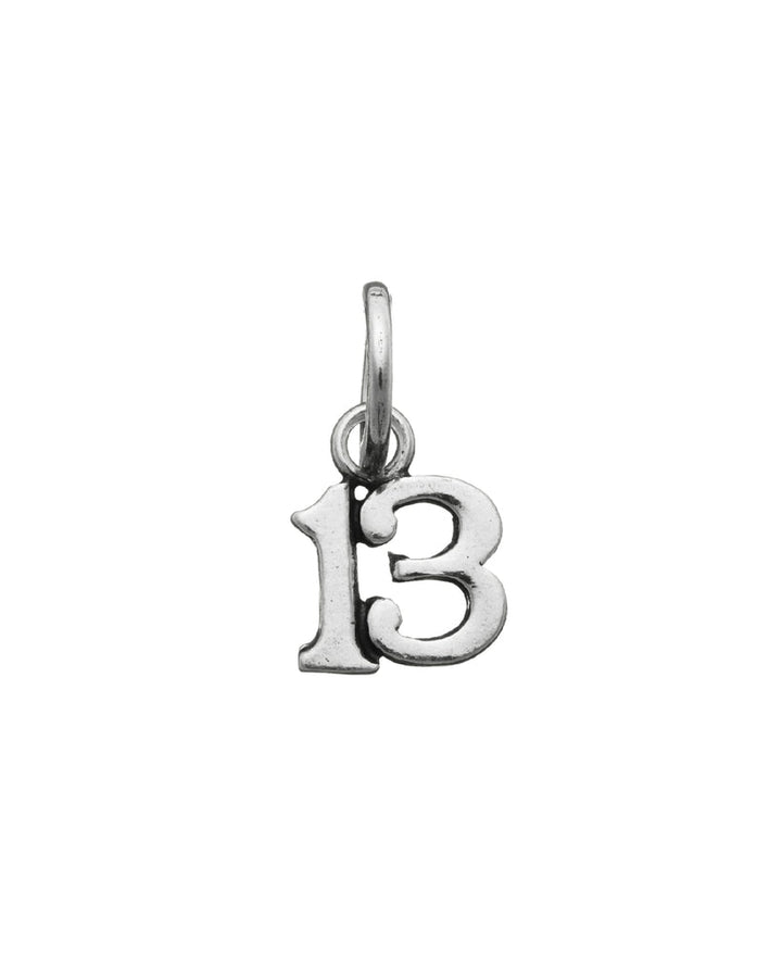 Charm Donna Giovanni Raspini Argento 925 Tredici Piccolo Realizzato A Mano 06002