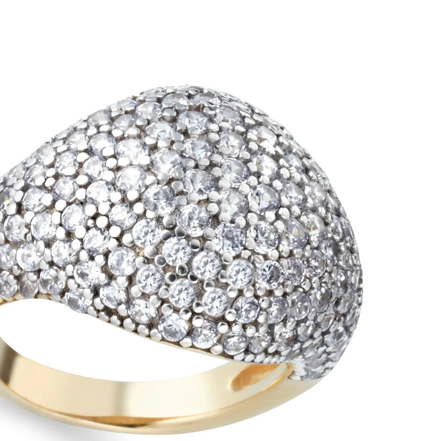 Anello Chevalier Donna Laura P. Argento Dorato 925 Zirconi Lavanda AN0106GL/6