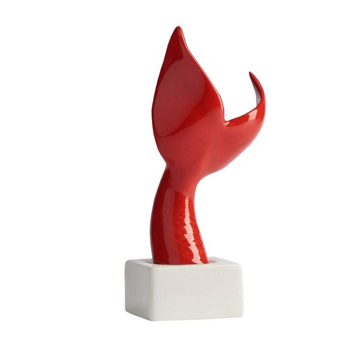 Scultura Macrì Coda Sirena Rossa TE098