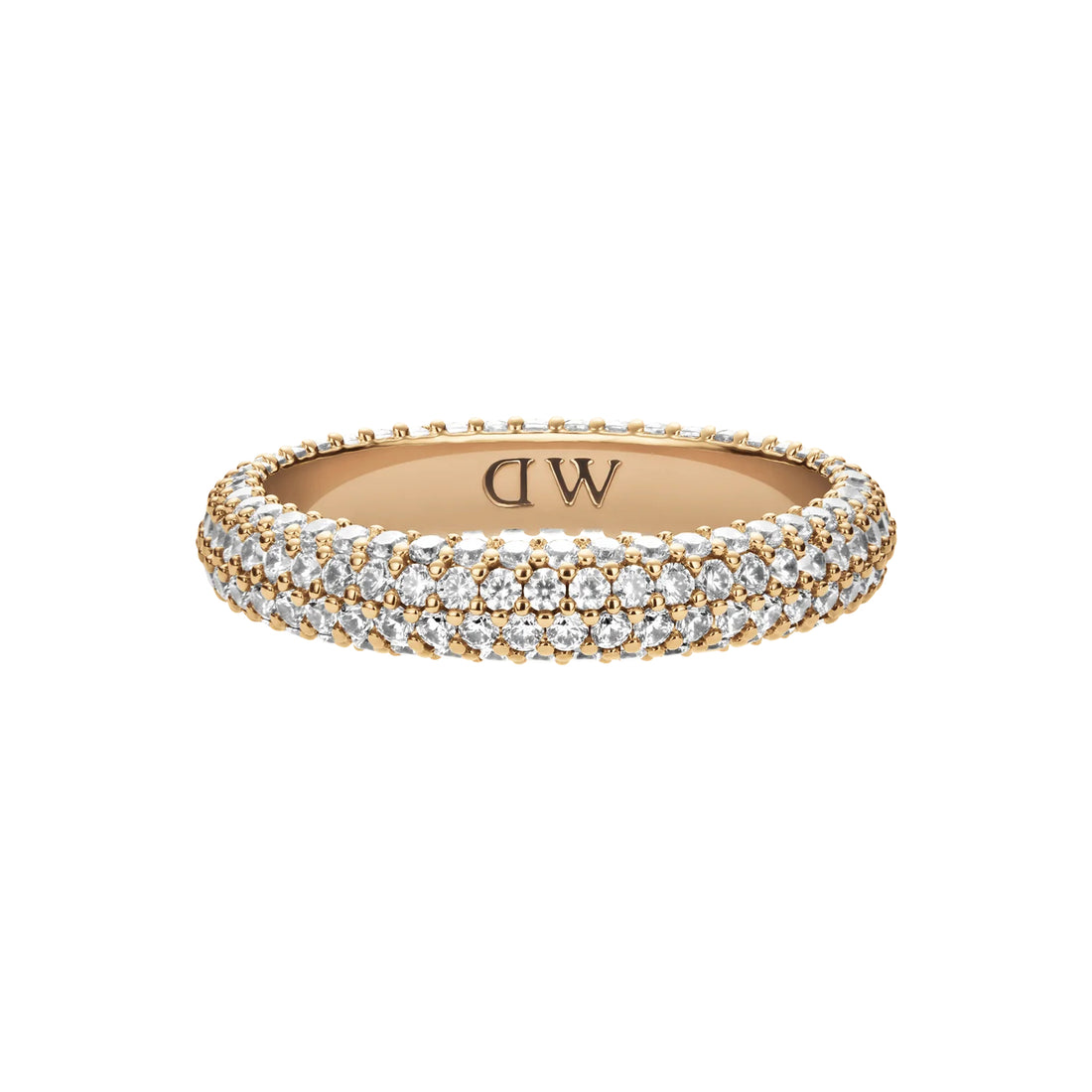 Anello Donna Daniel Wellington Oro Pavè Zirconi Crystal Misura 16 DW00400647