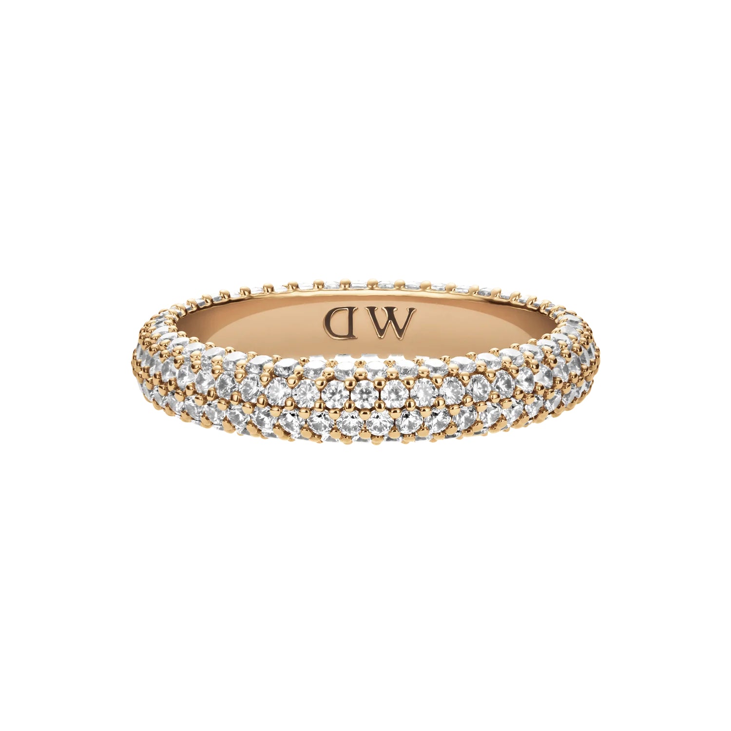 Anello Donna Daniel Wellington Oro Pavè Zirconi Crystal Misura 18 DW00400648