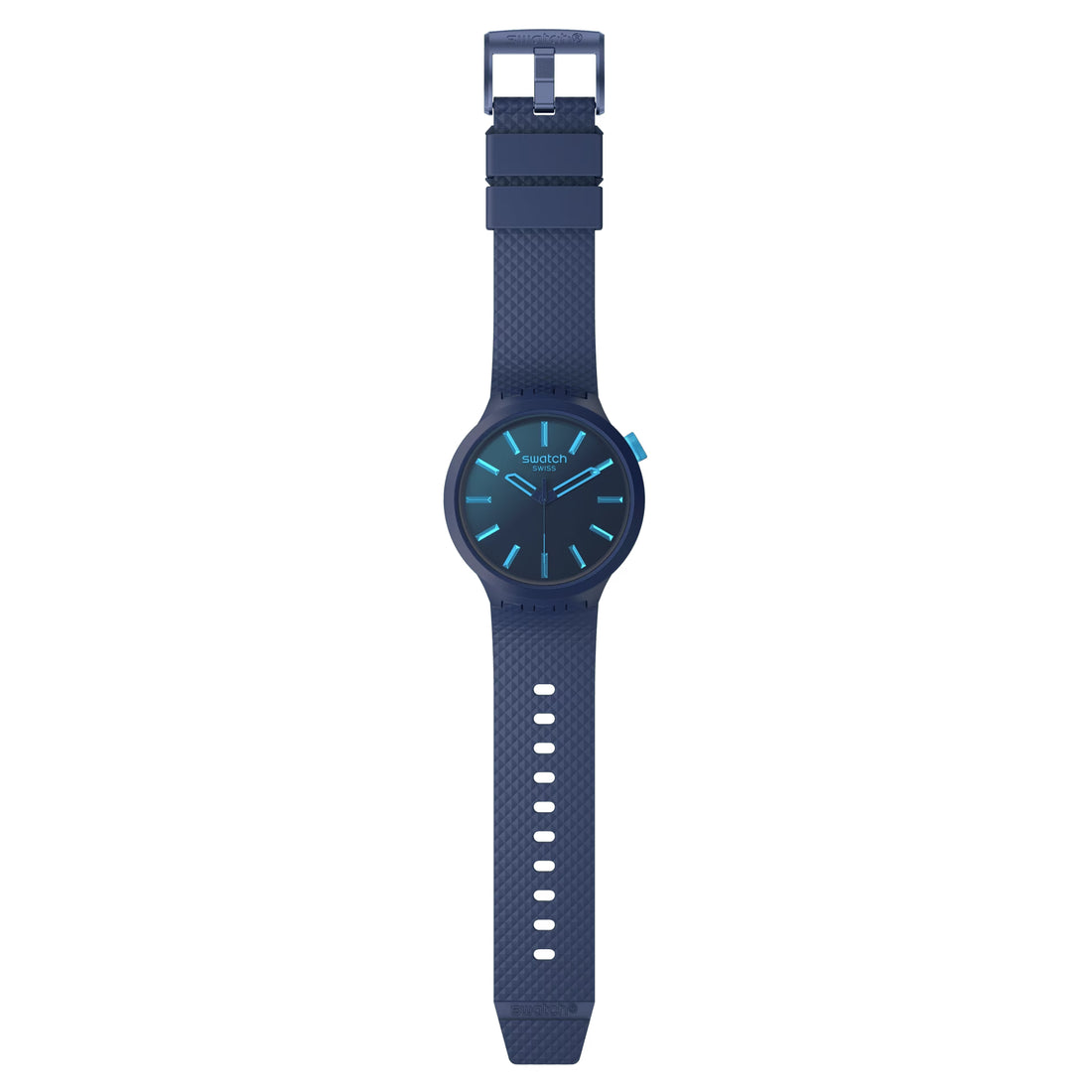 Orologio Unisex Swatch Big Bold Indigo Glow Blu Quarzo SB05N113