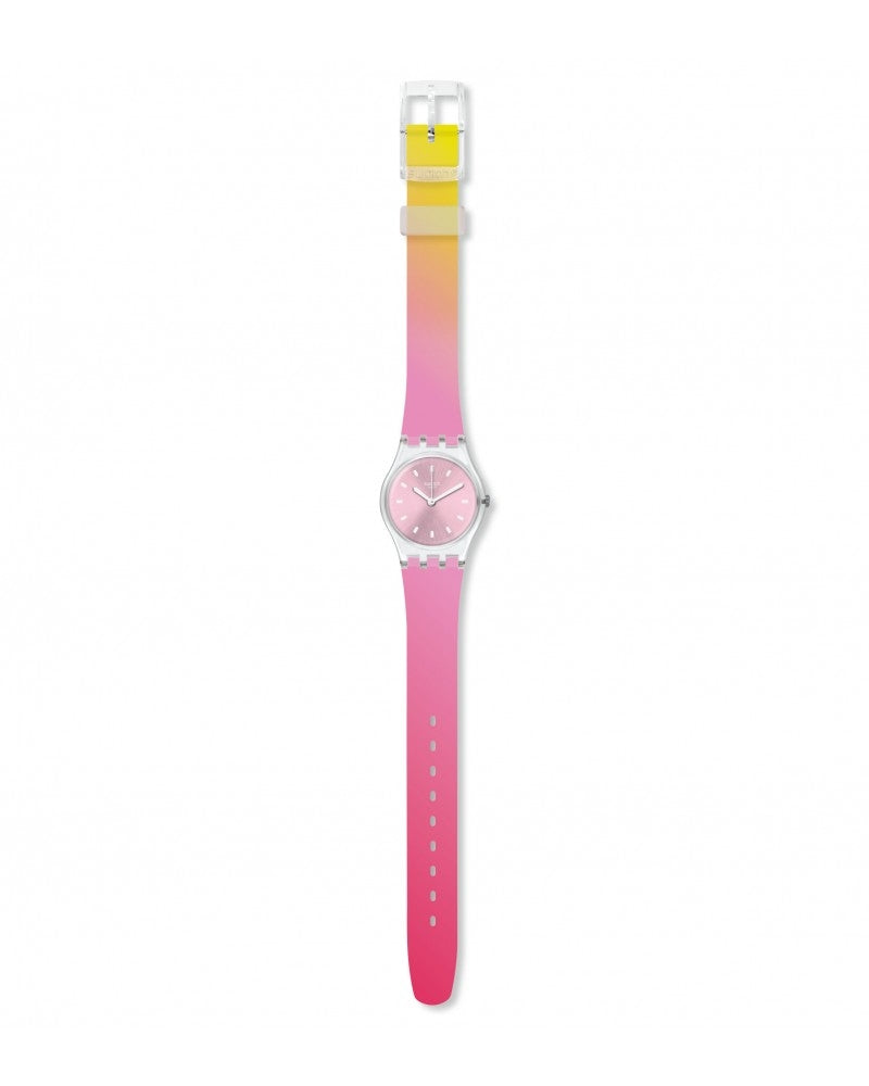 Orologio Donna Bambina Silicone Plastica Swatch Solo Tempo Quarzo Rosa LK380
