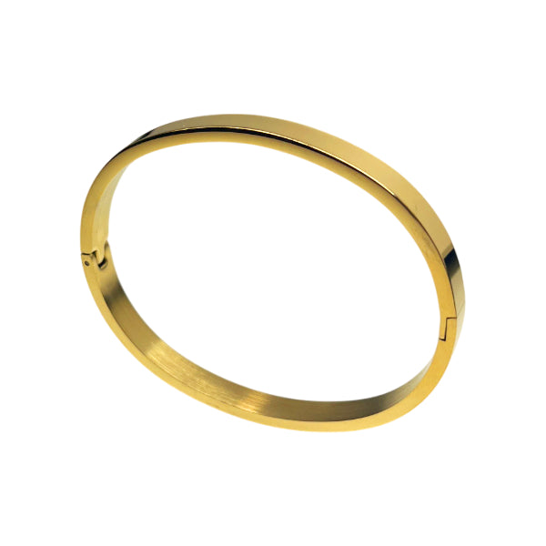 Bracciale Unisex Re Mida Acciaio Dorato Rigido Personalizzato BR-C-6