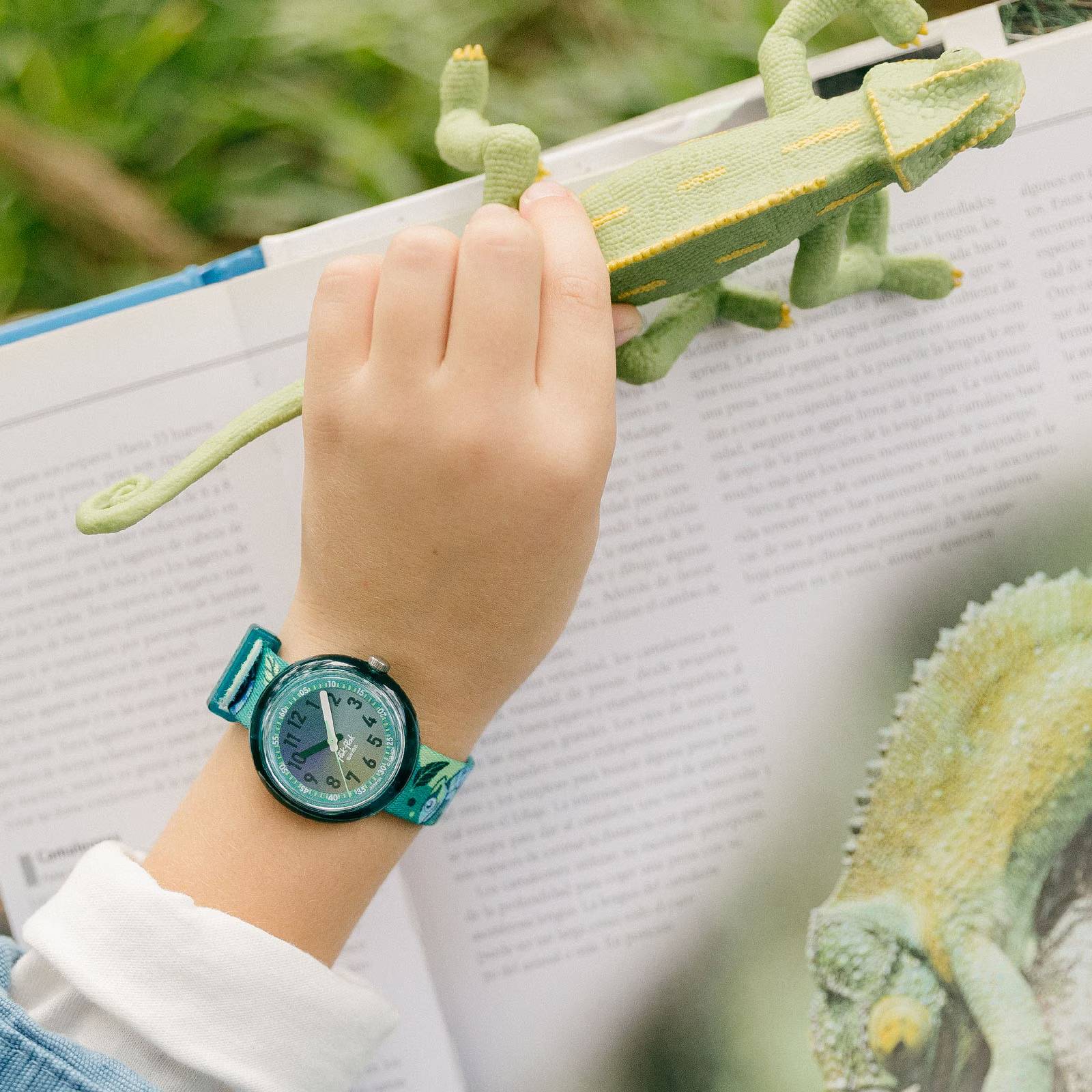 Orologio Bambino Swatch Flik Flak CAMO FRIENDS Verde ZFPNP161