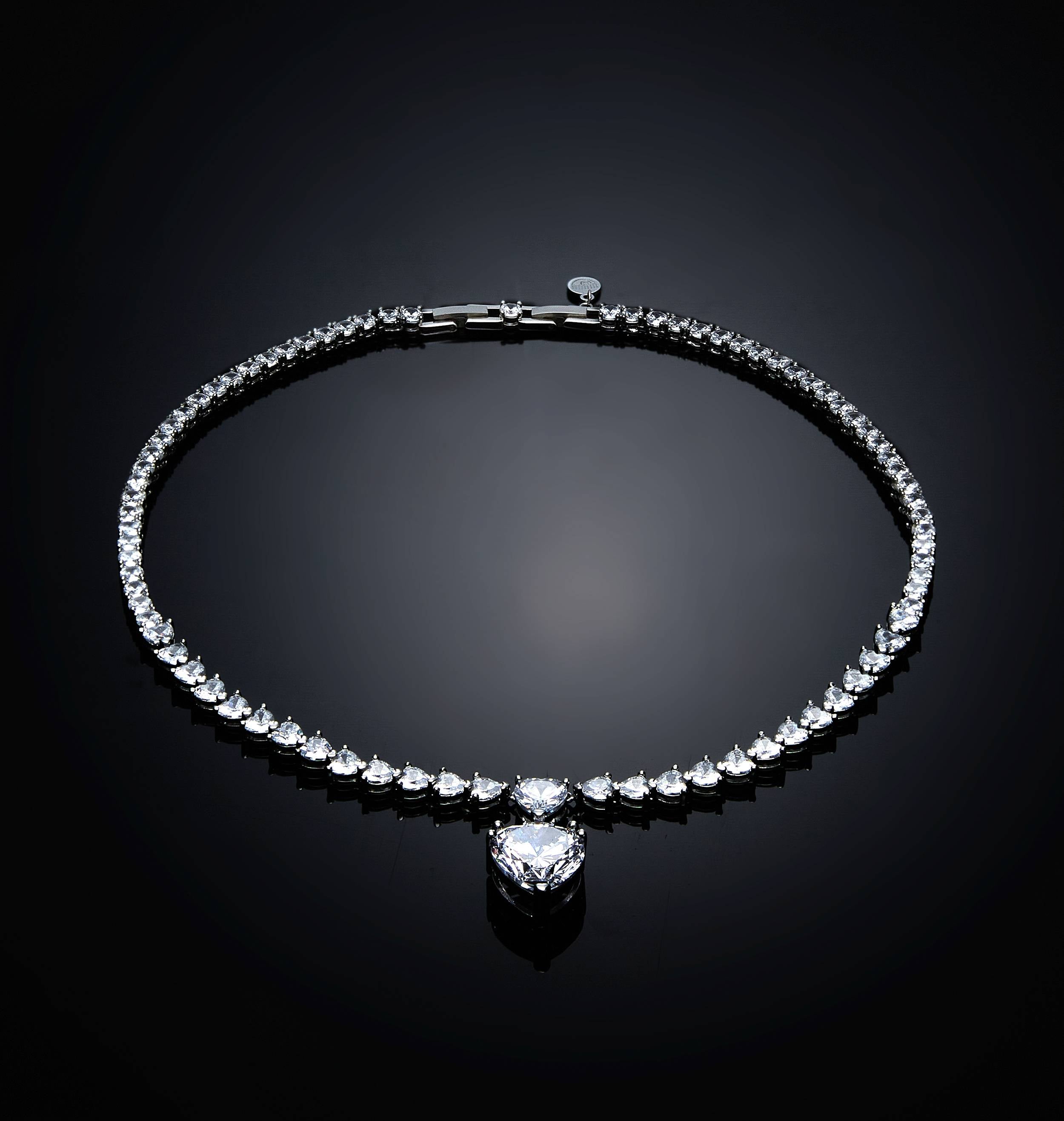 Collana Donna Chiara Ferragni Acciaio Zirconi Bianchi Cuore Pendente J19AVG06