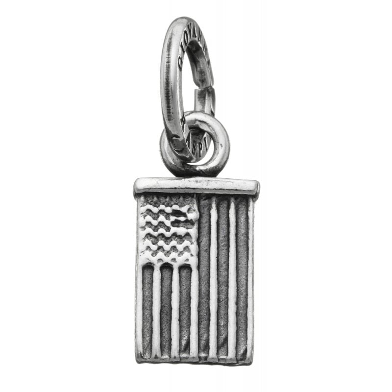 Charm Unisex Giovanni Raspini Argento 925  Bandiera Usa Realizzata A Mano 08068