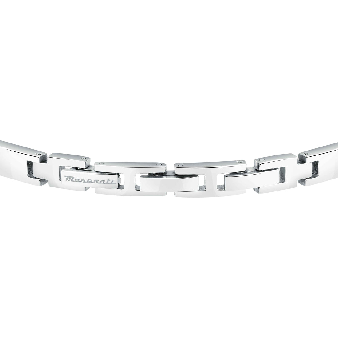 Bracciale Uomo Maserati Acciaio Dorato Ceramica Blu Logo Tridente JM224ATZ37