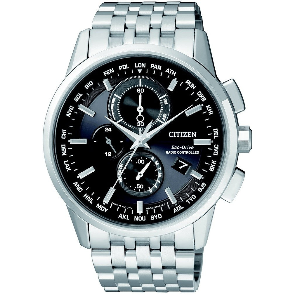 Orologio Uomo Acciaio CITIZEN Radio Controllato Cronografo Eco Drive AT8110-61E