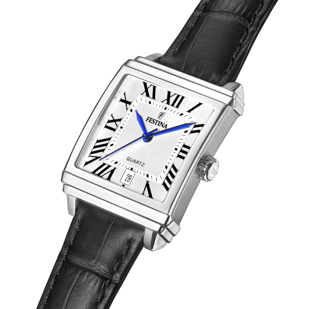 Orologio Unisex Festina Acciaio Quarzo Pelle Nero F20682/3