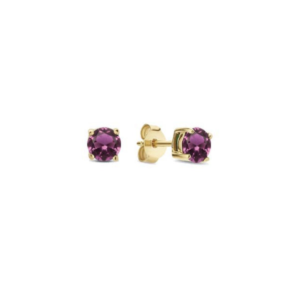 Orecchini Unisex Liu Jo Acciaio Dorato Pietra Zircone Viola LJ2570