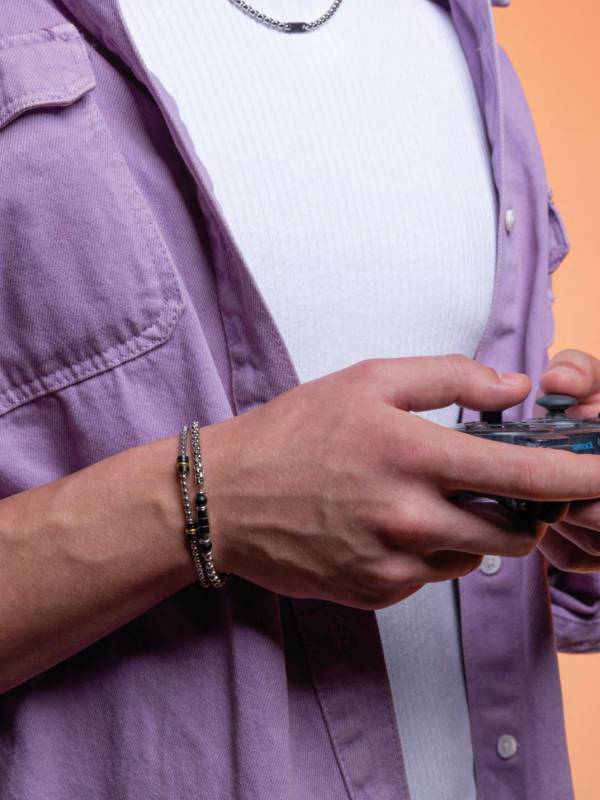 Bracciale Uomo 4US Cesare Paciotti Acciaio Barilotto 4UBR8057