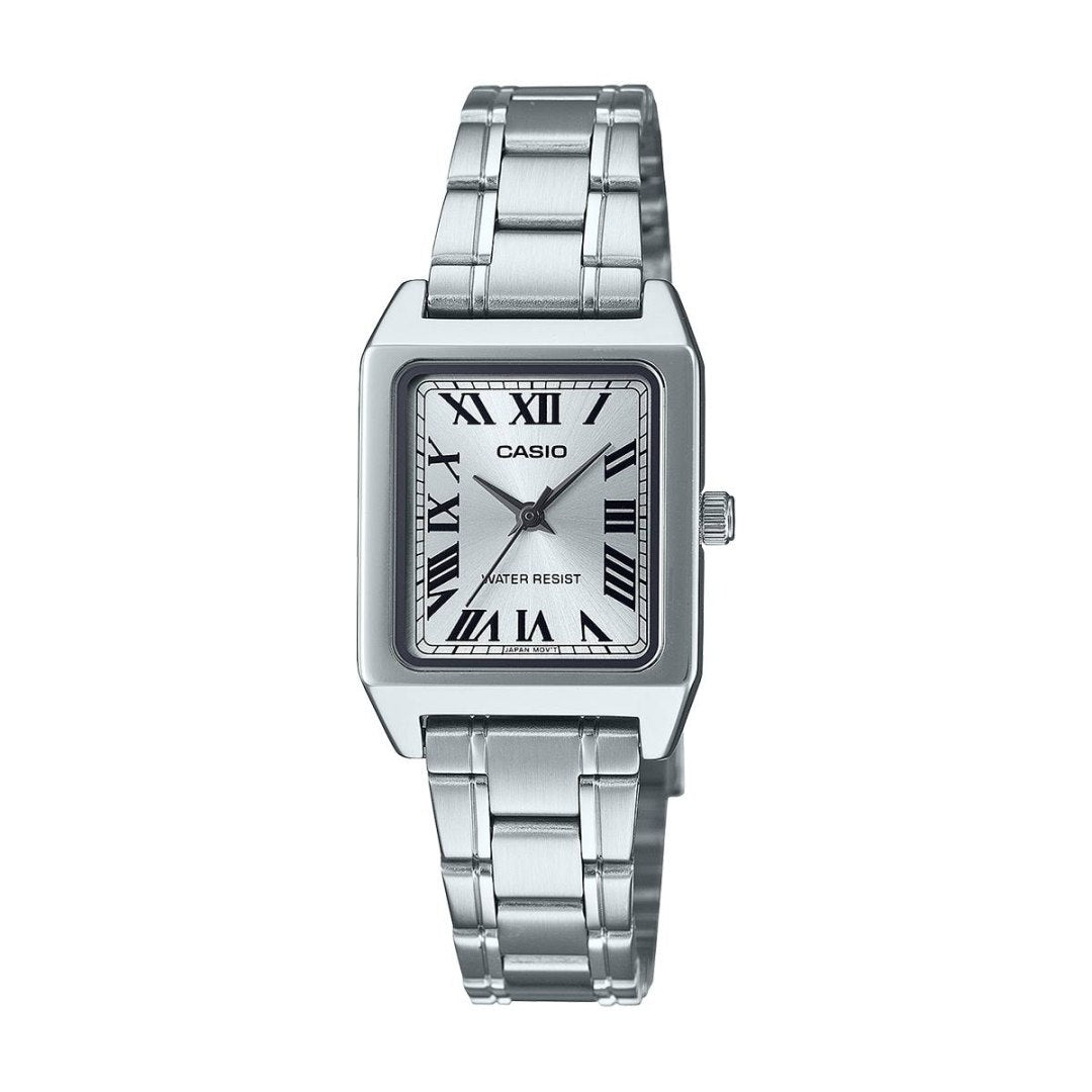 Orologio Donna Casio Acciaio Quarzo Argento Rettangolare LTP-B150D-7BEF