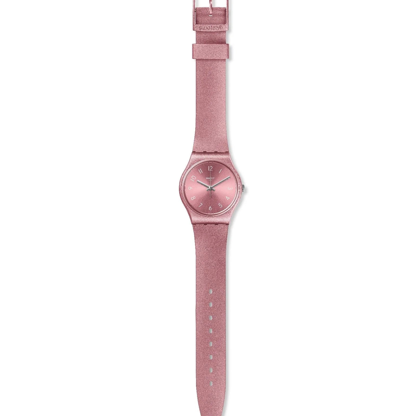 Orologio Unisex Bambina Swatch Quarzo Solo Tempo Rosa Lucido GP161
