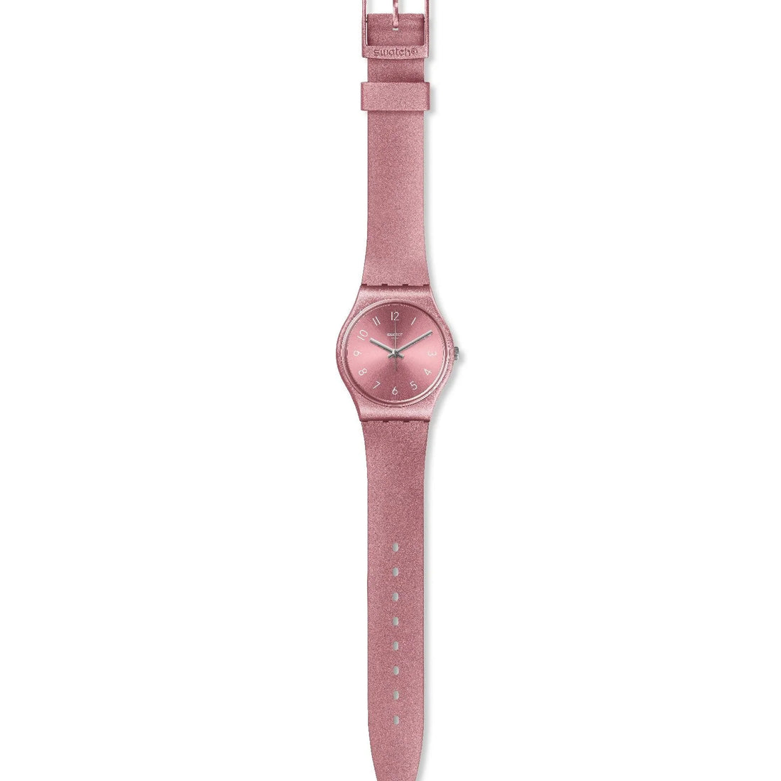 Orologio Unisex Bambina Swatch Quarzo Solo Tempo Rosa Lucido GP161