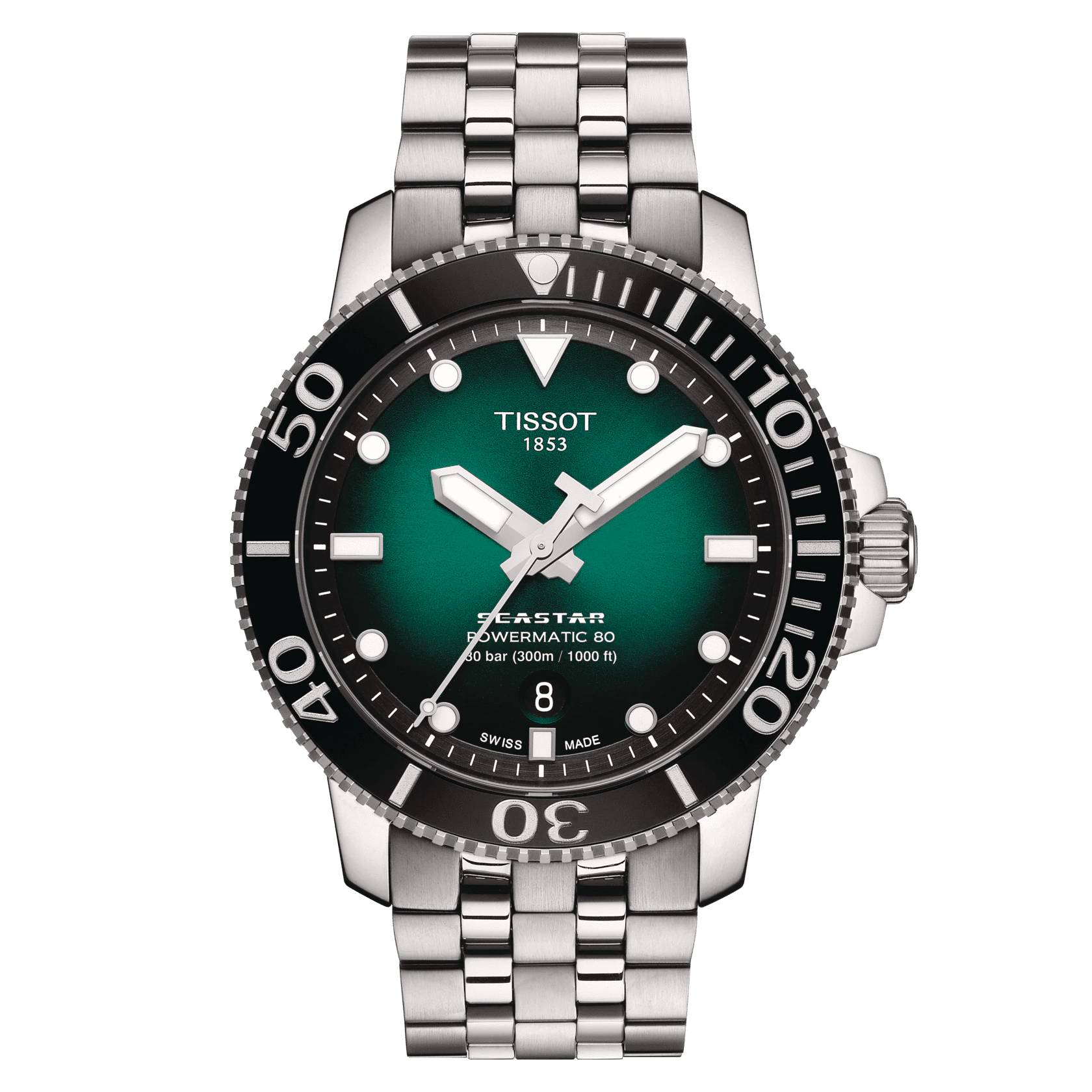 Orologio Tissot Uomo Powermatic 80 Acciaio Automatico Solo Tempo Data 300 m