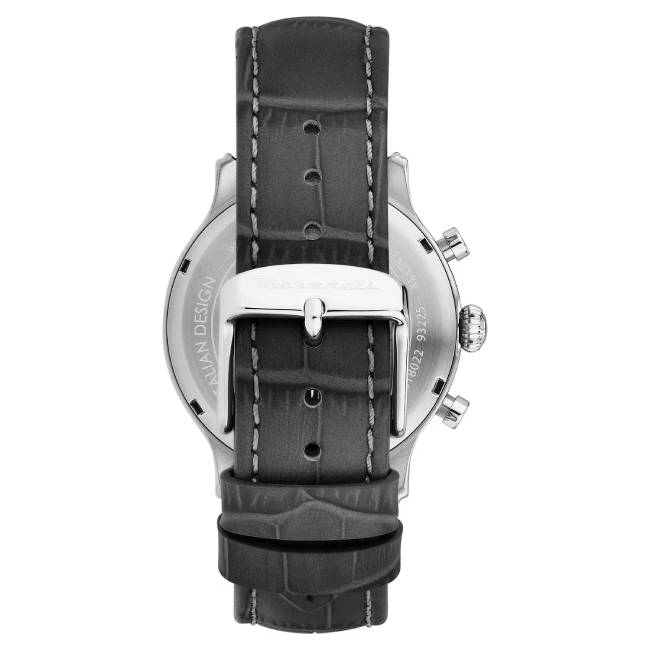 Orologio Uomo Maserati Epoca Slim Burgundy Acciaio Pelle Nera Quarzo Cronografo R8871618021