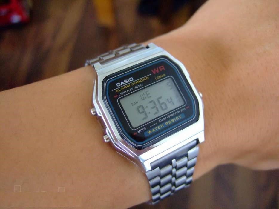 Orologio Uomo Casio Vintage Acciaio Satinato Quarzo Digitale A159W-N1DF