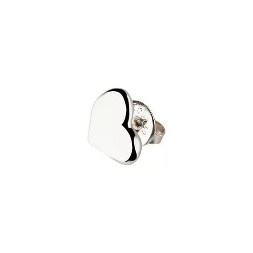 Orecchino Mono Donna Uno De 50 Cuoricino A Lobo Color Argento PIE0008MTL0000U