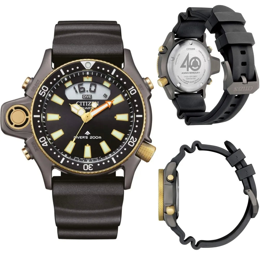 Orologio Uomo Digitale E Analogico Citizen Promaster edizione limitata Cinturino Gomma JP2008-06E