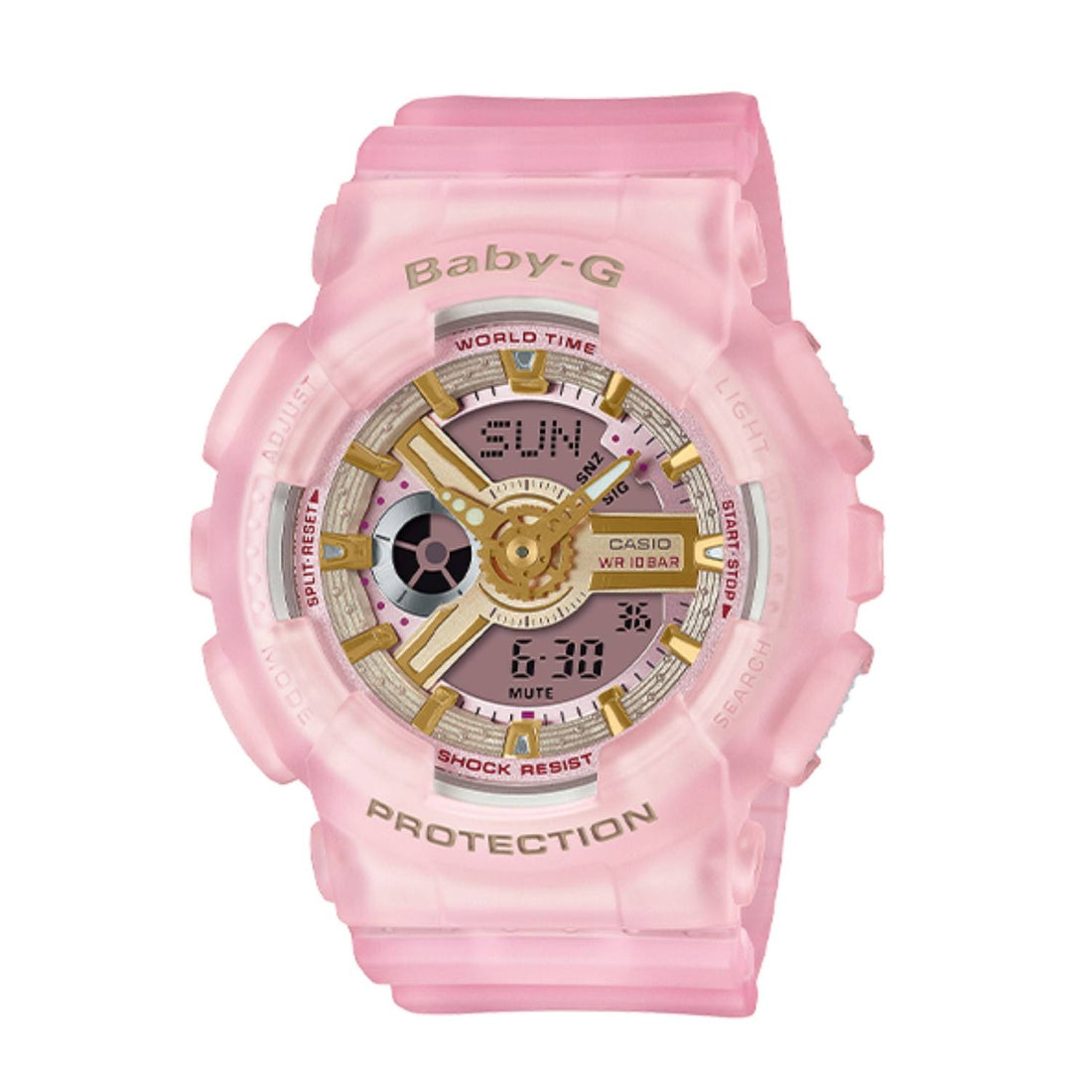 Orologio Donna Casio G-SHOCK Baby-G Gomma Rosa Analogico Digitale BA-110SC-4AER