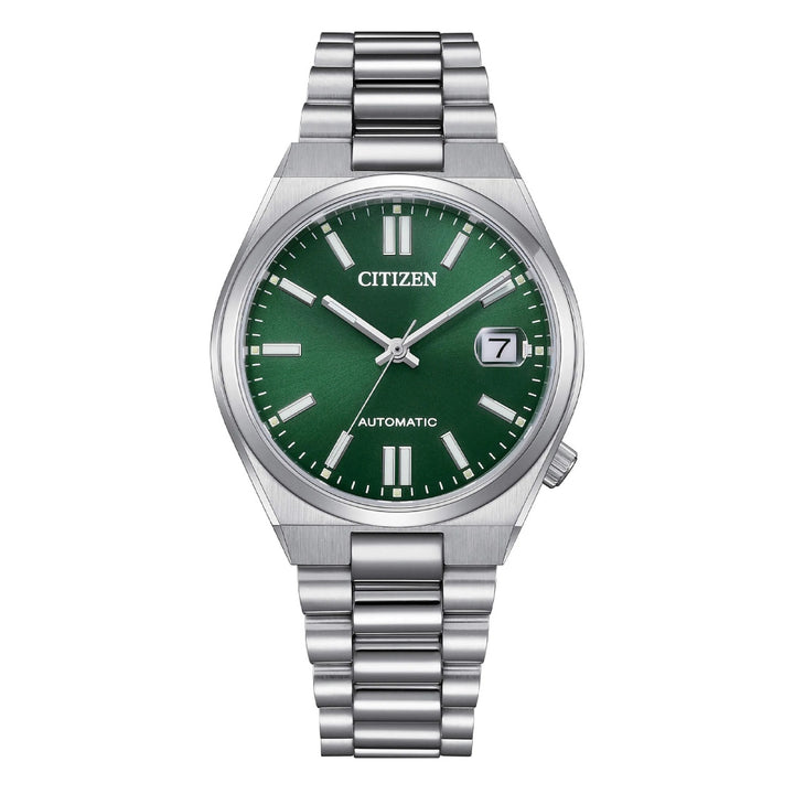 Orologio Unisex Citizen Tsuyosa Automatico Verde Maglia President NJ0200-50X