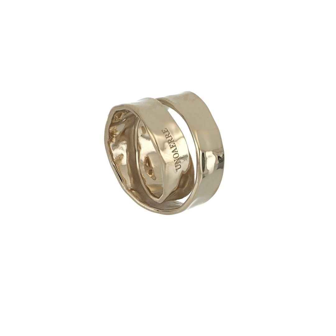 Anello Donna Unoaerre Argento 925 Dorato Lucido Fascia 510405