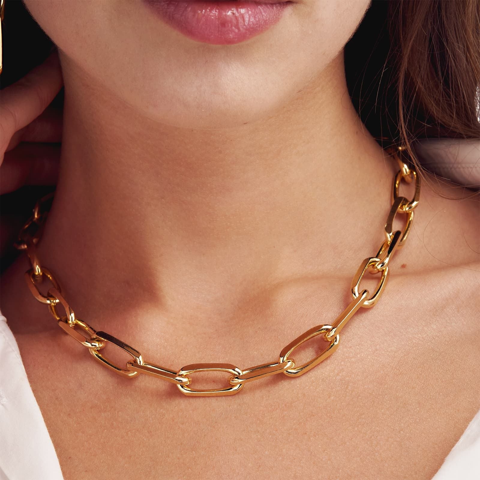 Collana Donna Unoaerre Bronzo Dorato Catena Forzatina 520630