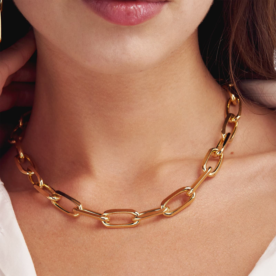 Collana Donna Unoaerre Bronzo Dorato Catena Forzatina 520630