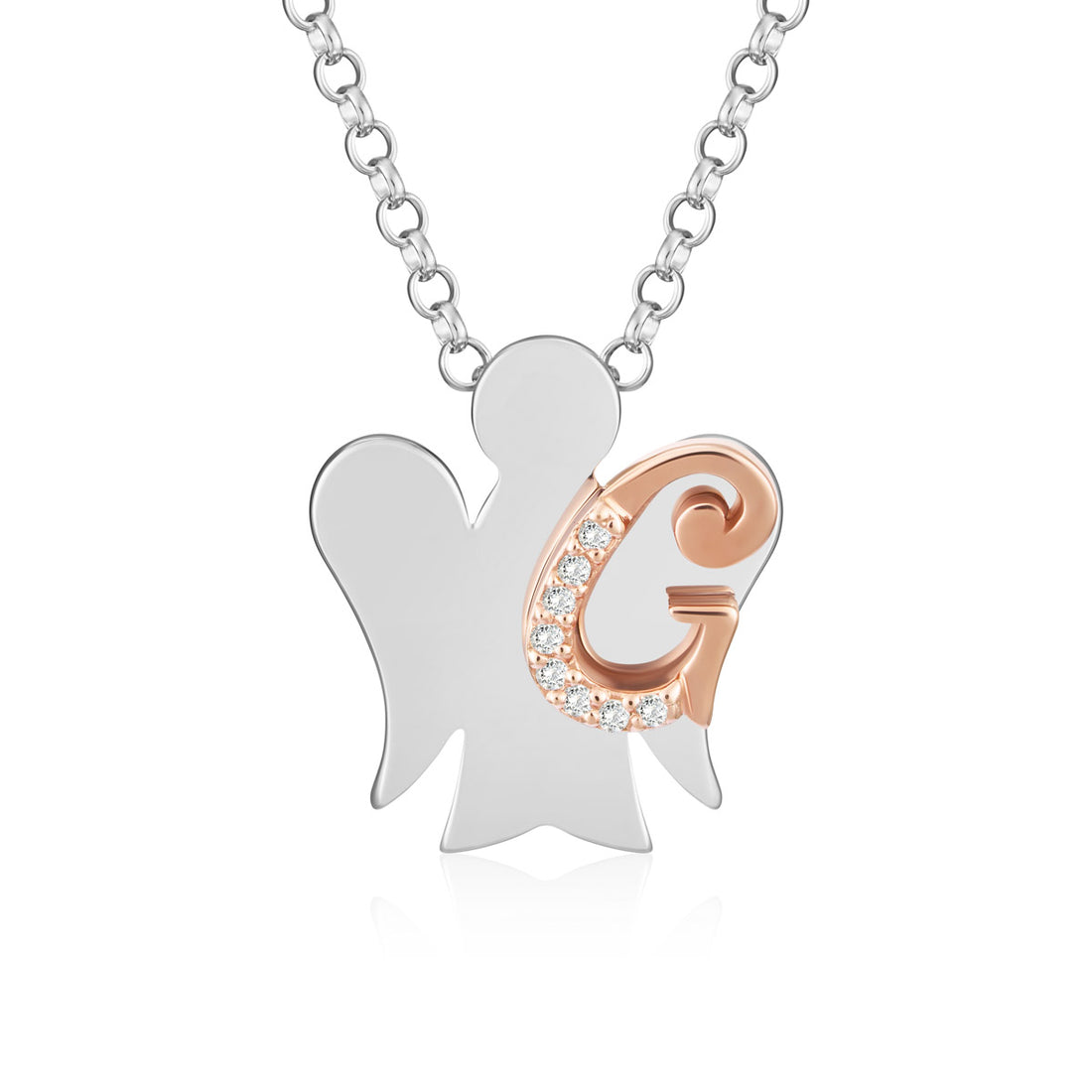 Collana Donna Iniziale G Roberto Giannotti Alfabeto degli Angeli GIA500G