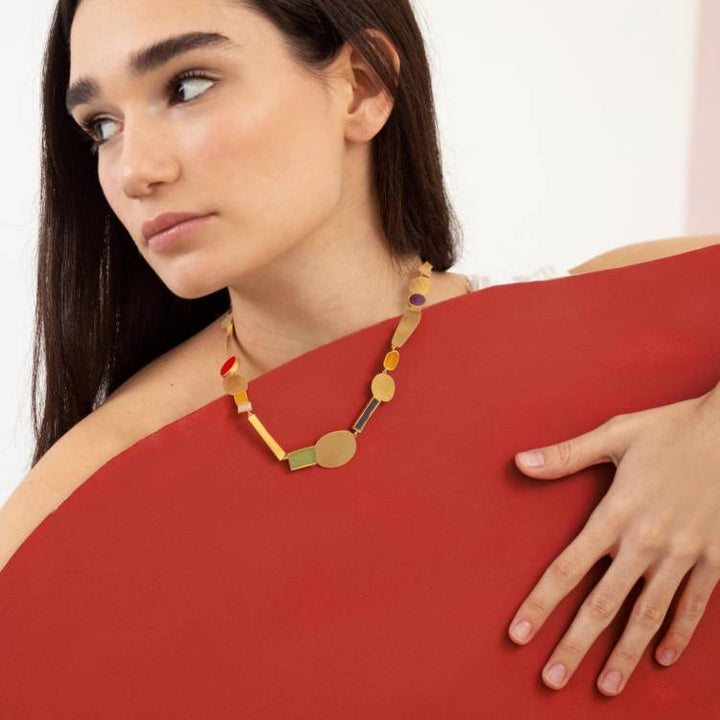 Collana Donna Joidart Collage Ottone Oro JD-CLG-N03-BR