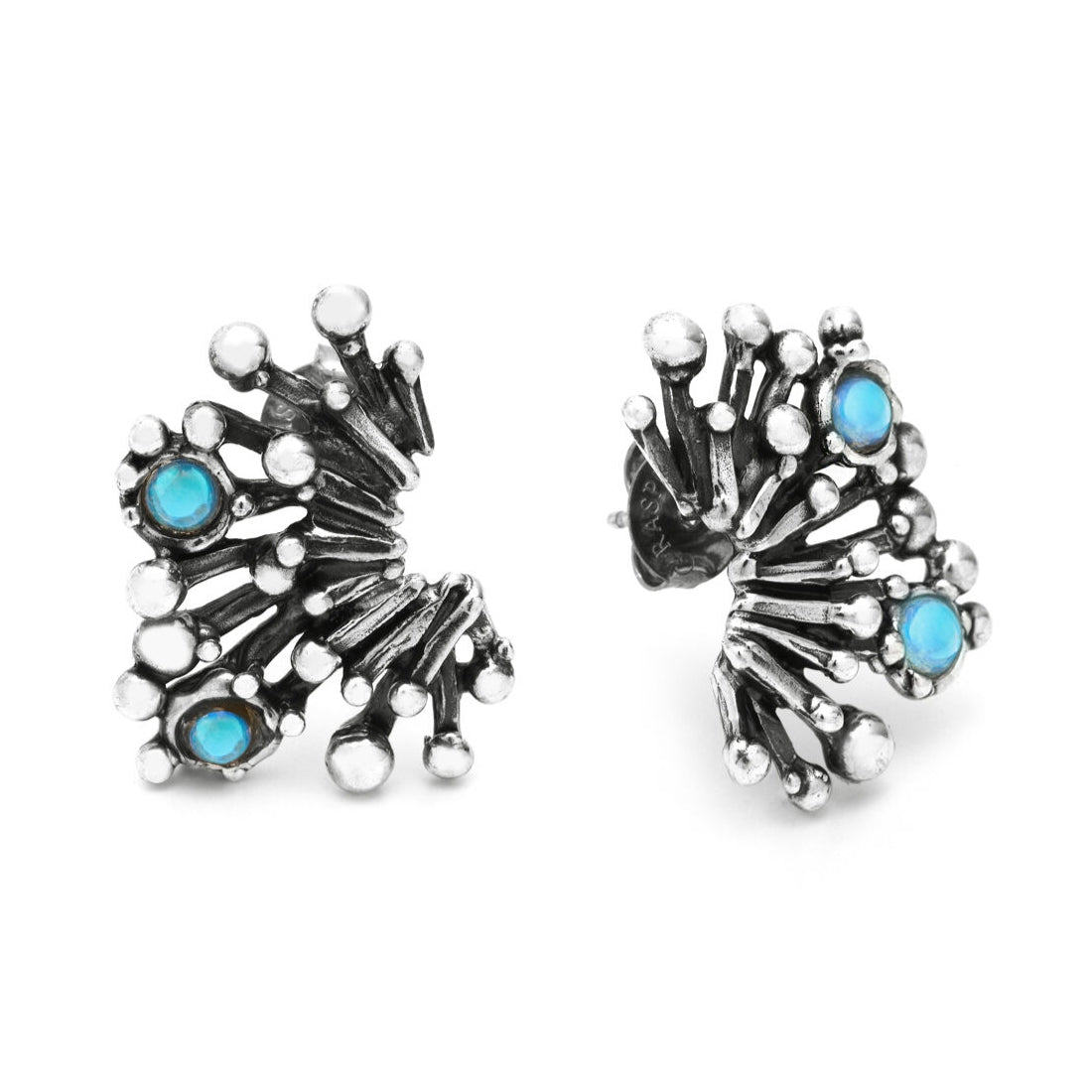 Orecchini Donna Giovanni Raspini Argento 925 Fireworks A Lobo Quarzi Mystic 11669