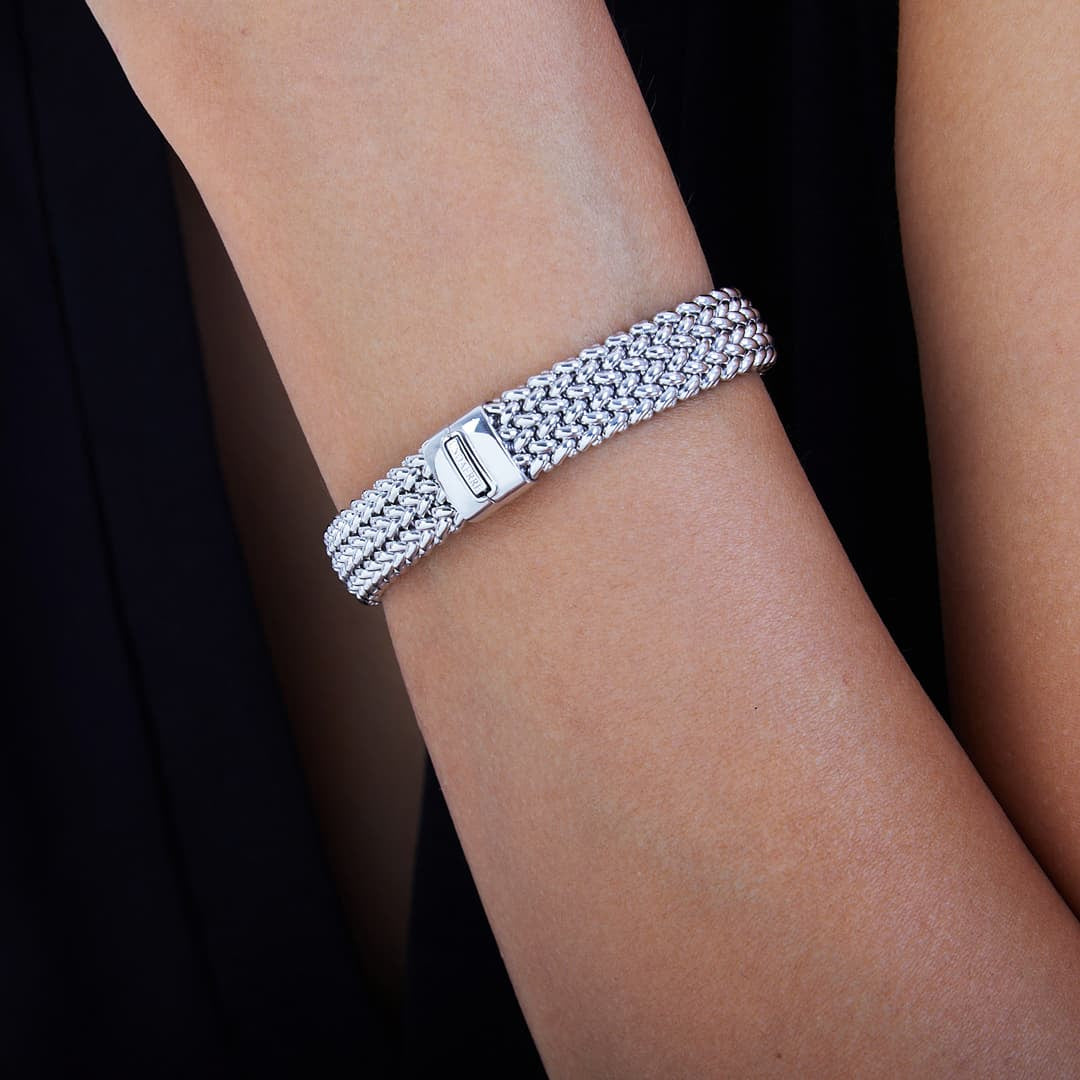 Bracciale Donna Unoaerre Argento 925 Semirigido Chicco Di Riso 509524