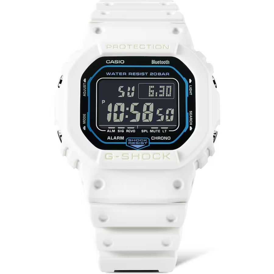 Orologio Uomo Casio G-SHOCK Quarzo Bianco Nero Digitale Cronografo DW-B5600SF-7ER