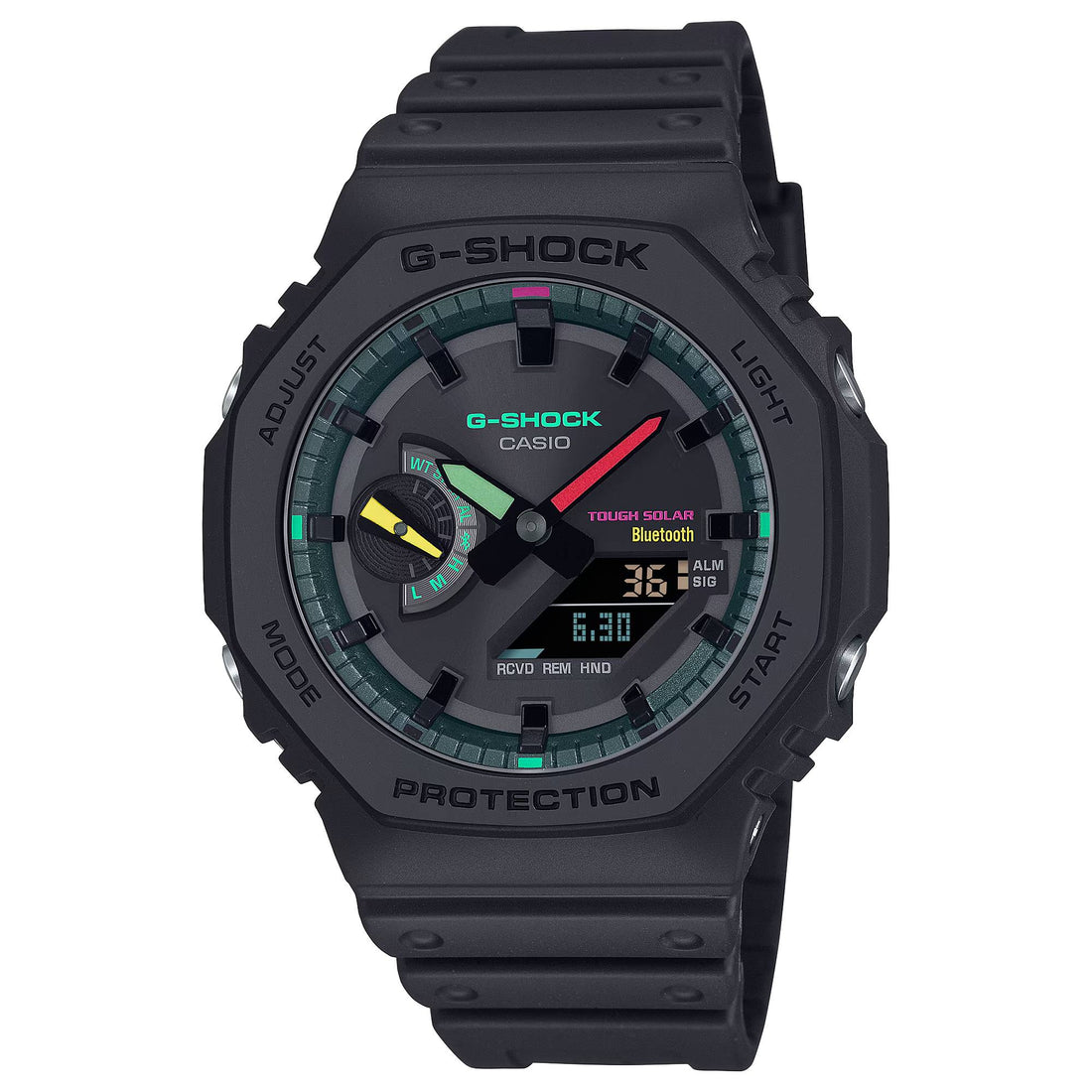 Orologio Uomo Casio G-SHOCK Quarzo Nero Fluorescente GA-B2100MF-1AER